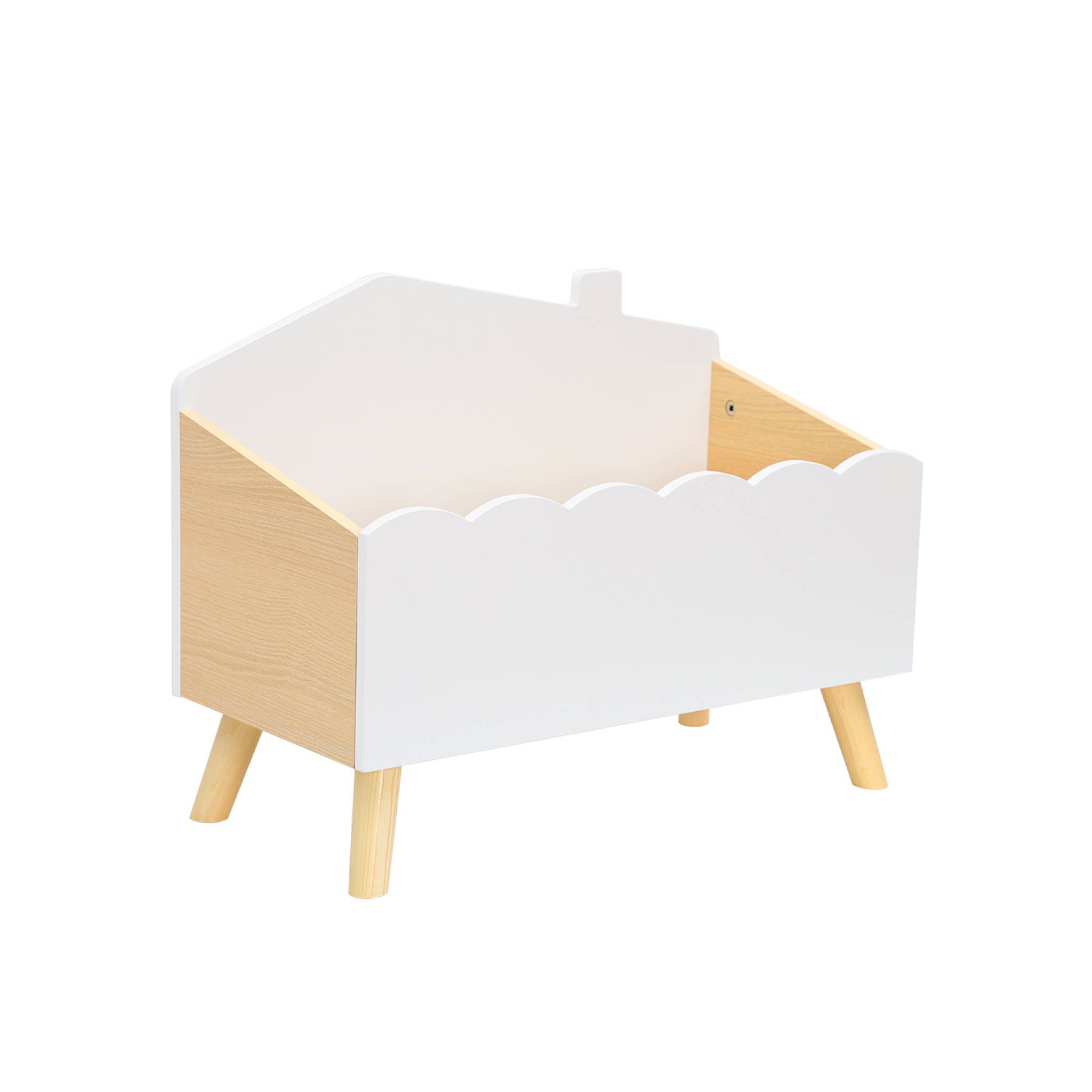 Coffre à jouets enfant décor bois AZUR, SWEEEK