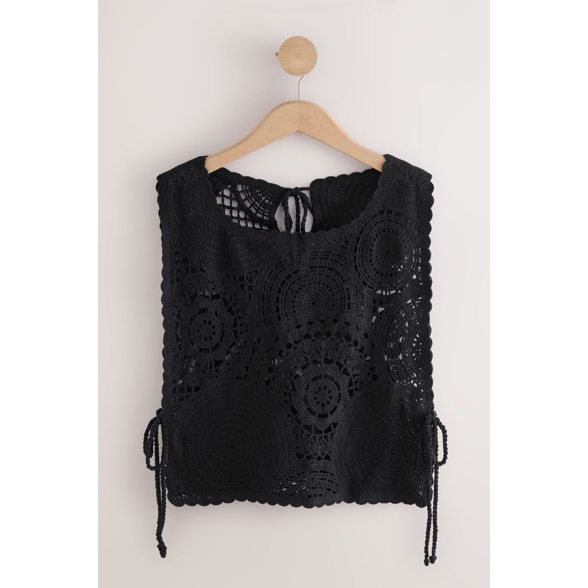 Tunique courte en crochet 100 % coton, NEXT