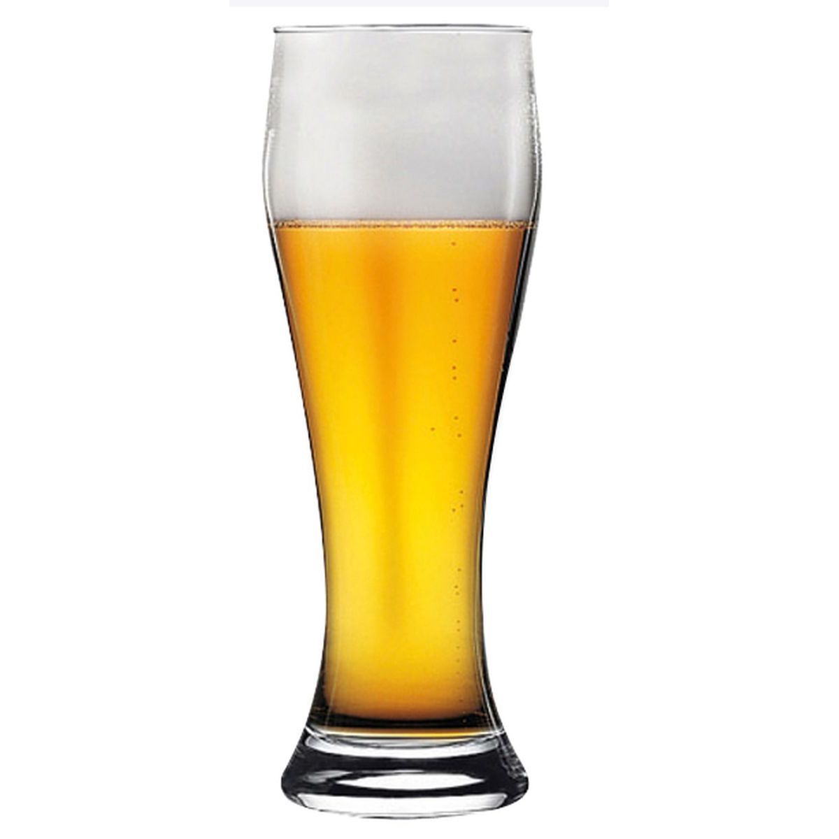 Coffret de 6 verres à bière en verre 38cl - transparent 
