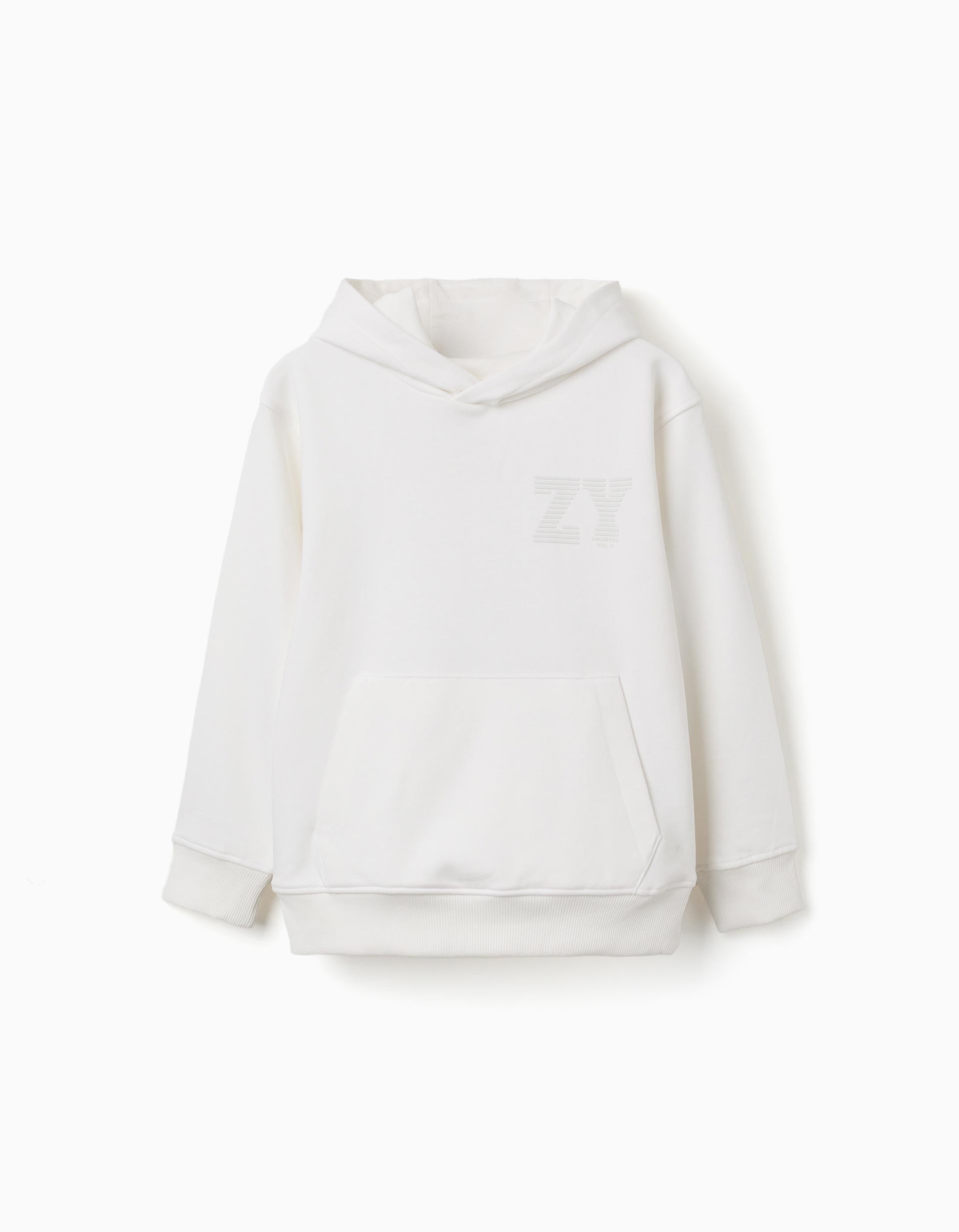 Sweat à capuche avec imprimé en relief ZY, ZIPPY