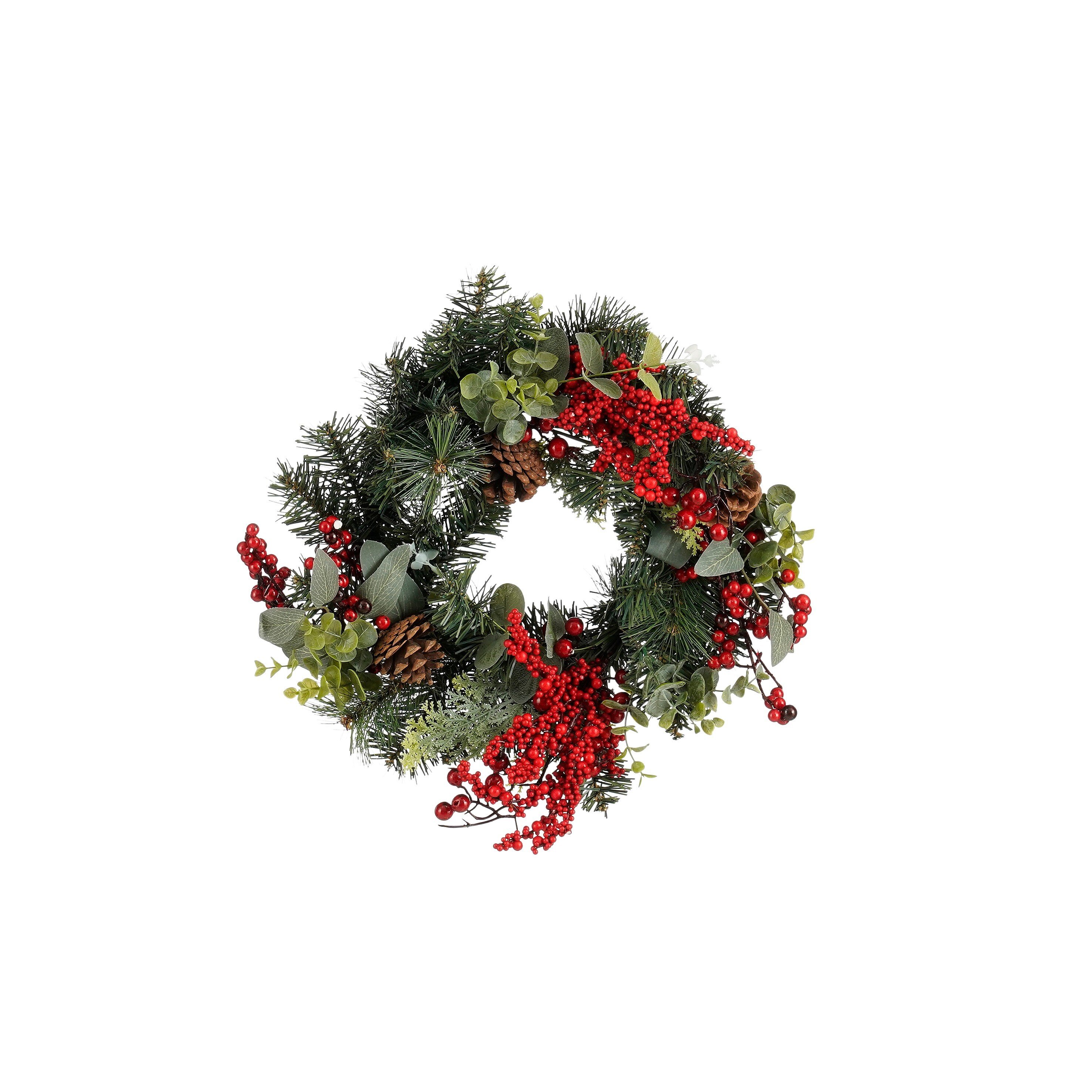 Couronne de Noël avec pommes de pin Ø40 cm HARVEY, MICA DECORATIONS