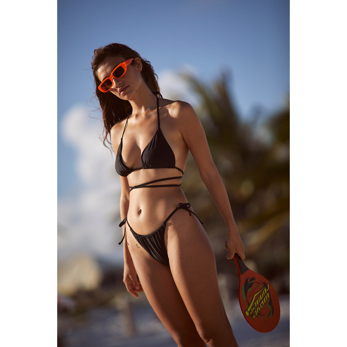Maillot De Bain 2 Pièces Lady De Paris Bikini Triangle Or Pailleté - Tailles FR46/FR38, Neuf Avec étiquettes
