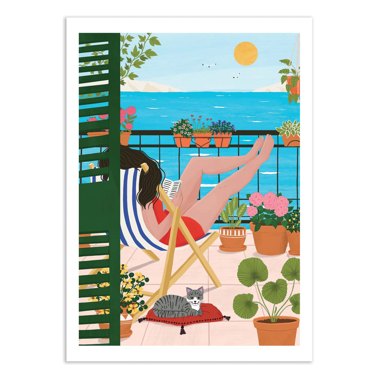 Affiche d'art - Summer ease - Maja Tomljanovic, WALL EDITIONS