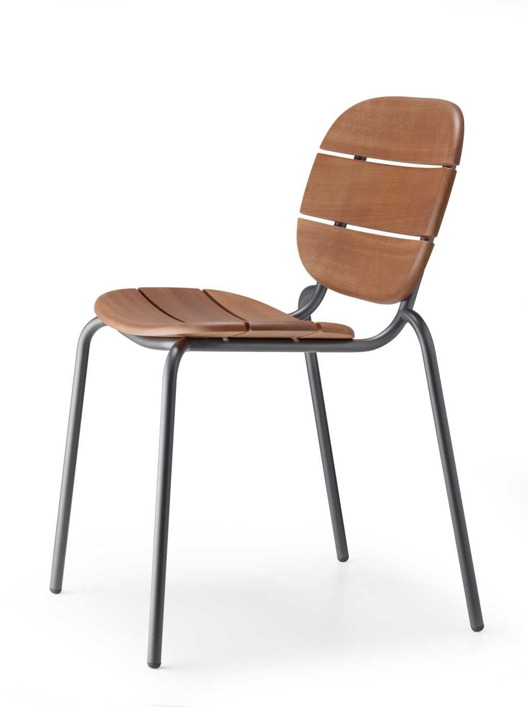 Chaise de jardin empilable en bois (lot de 2), SISI WOOD, SCAB DESIGN