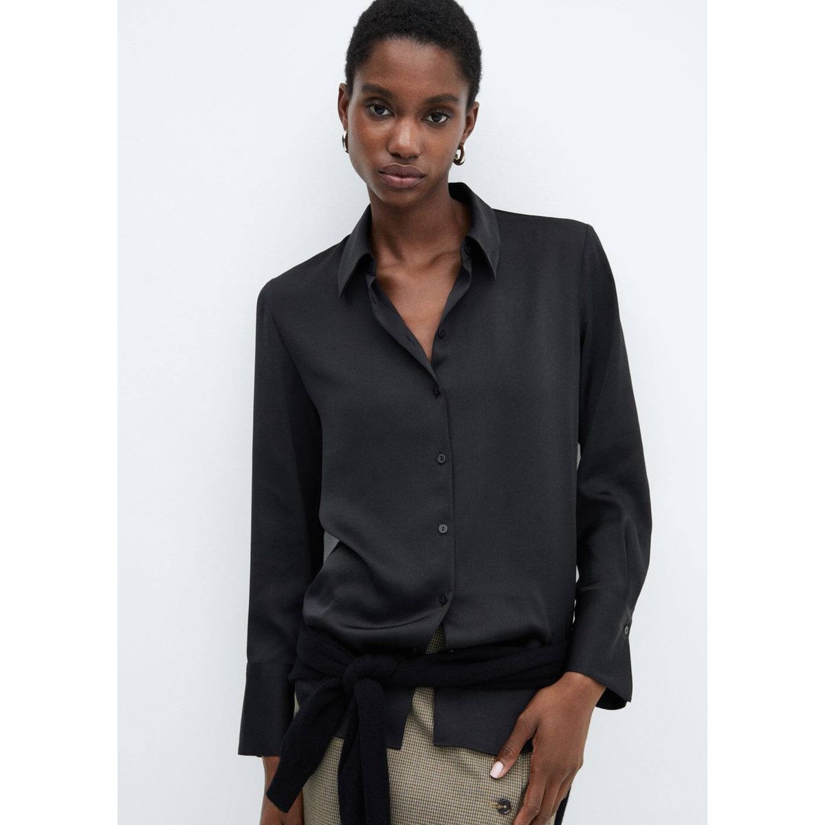 Chemise blanche femme clearance mango