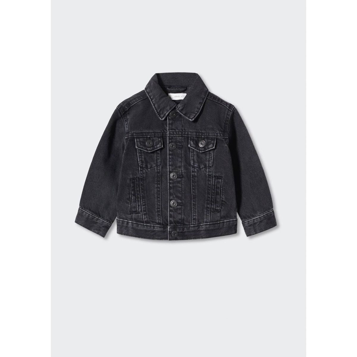 Longue veste deals en jean noir