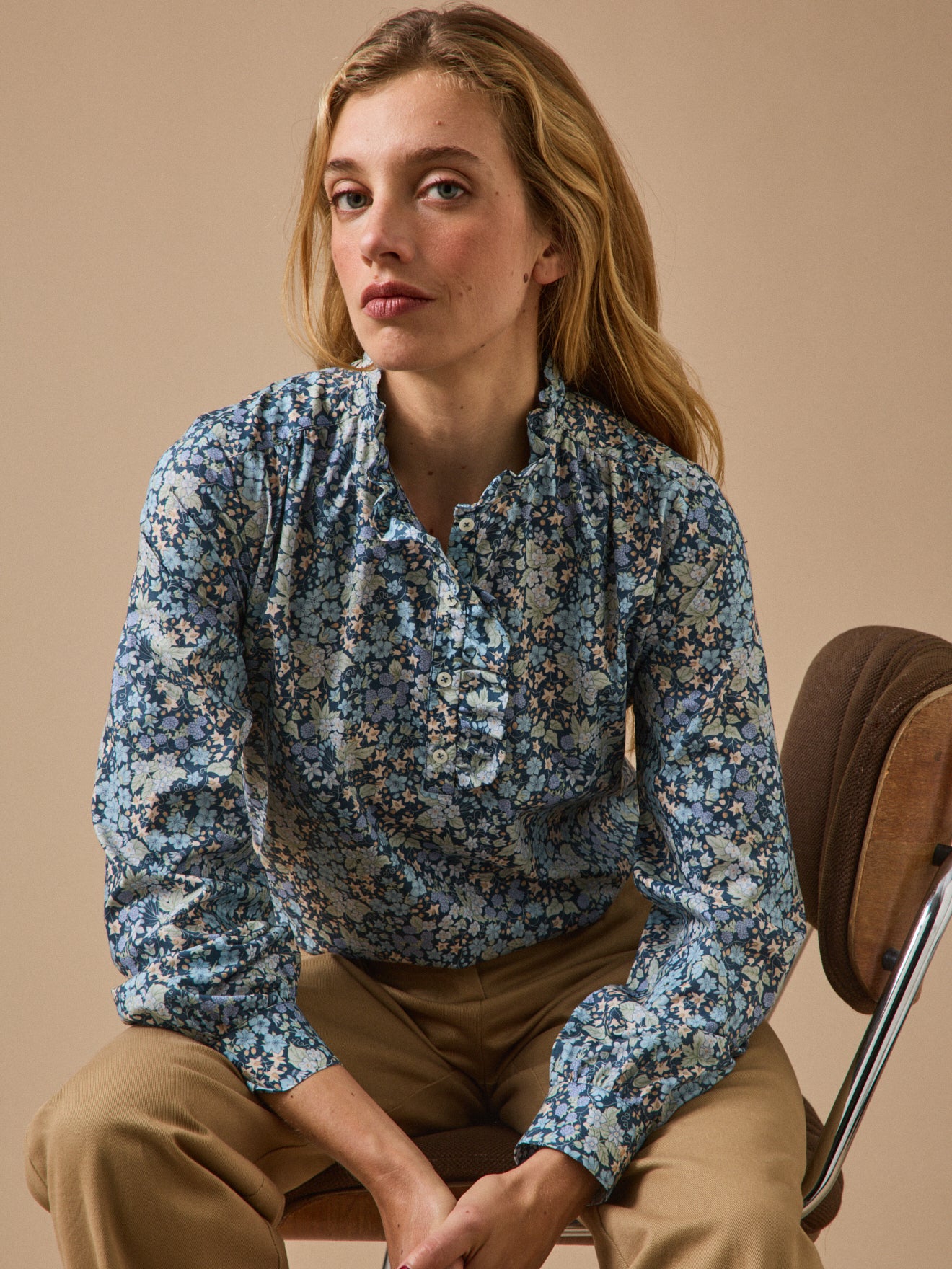 Blouse tissu Liberty - Coupe Noémie, CYRILLUS