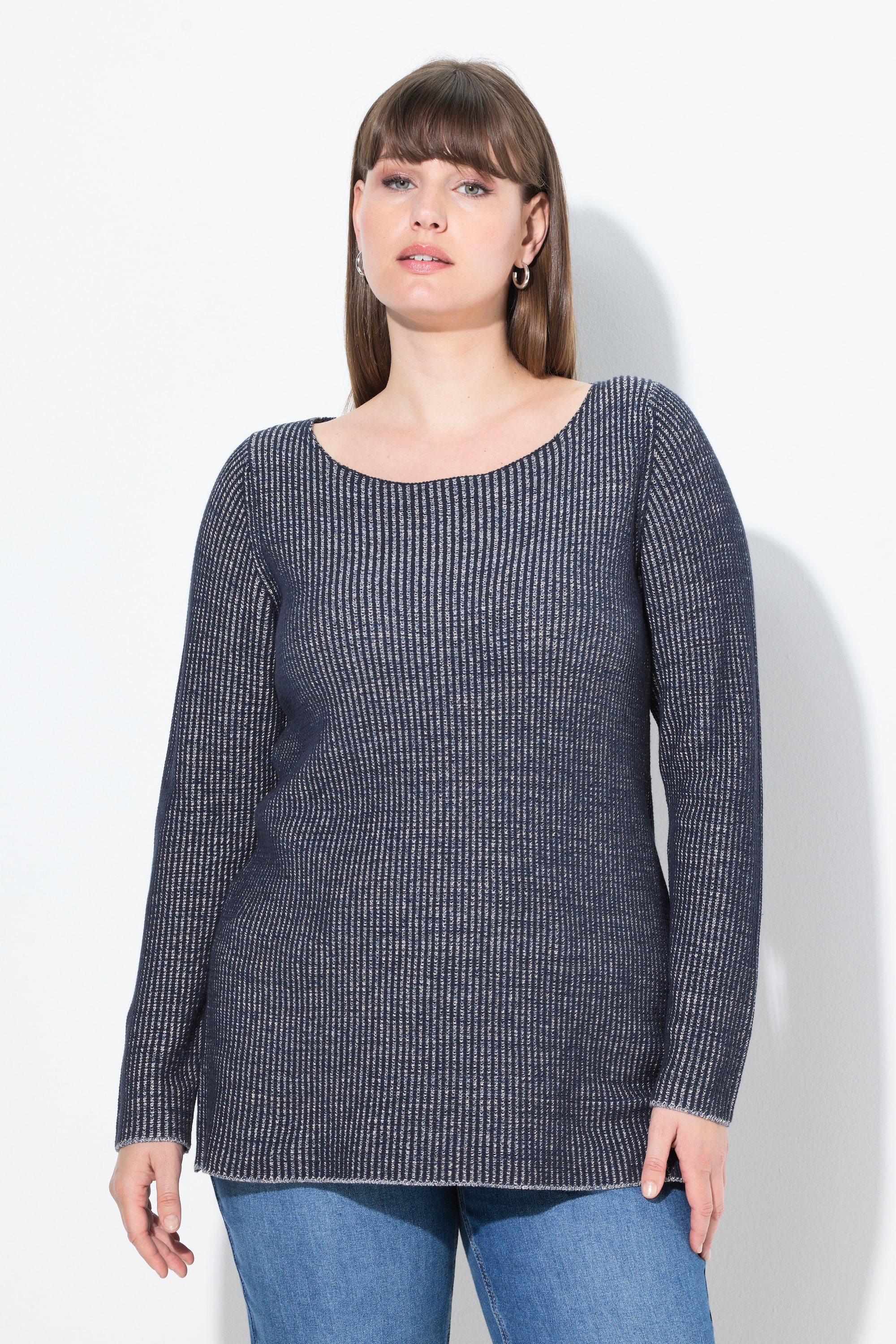 Pull en coton bio, encolure bateau, ULLA POPKEN