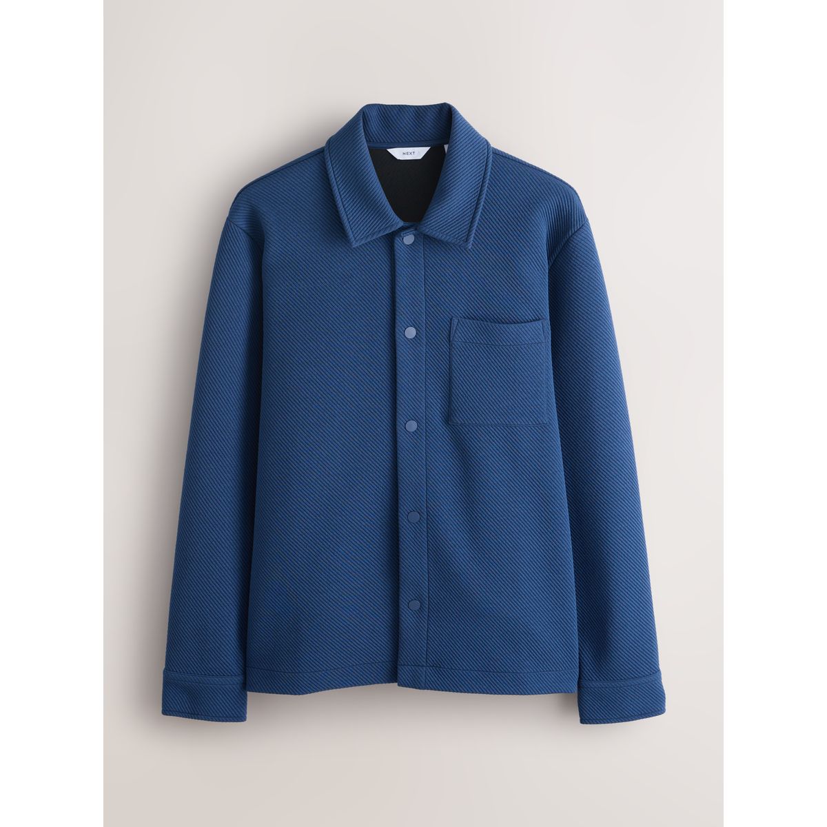 Veste-chemise en jersey à texture diagonale, NEXT