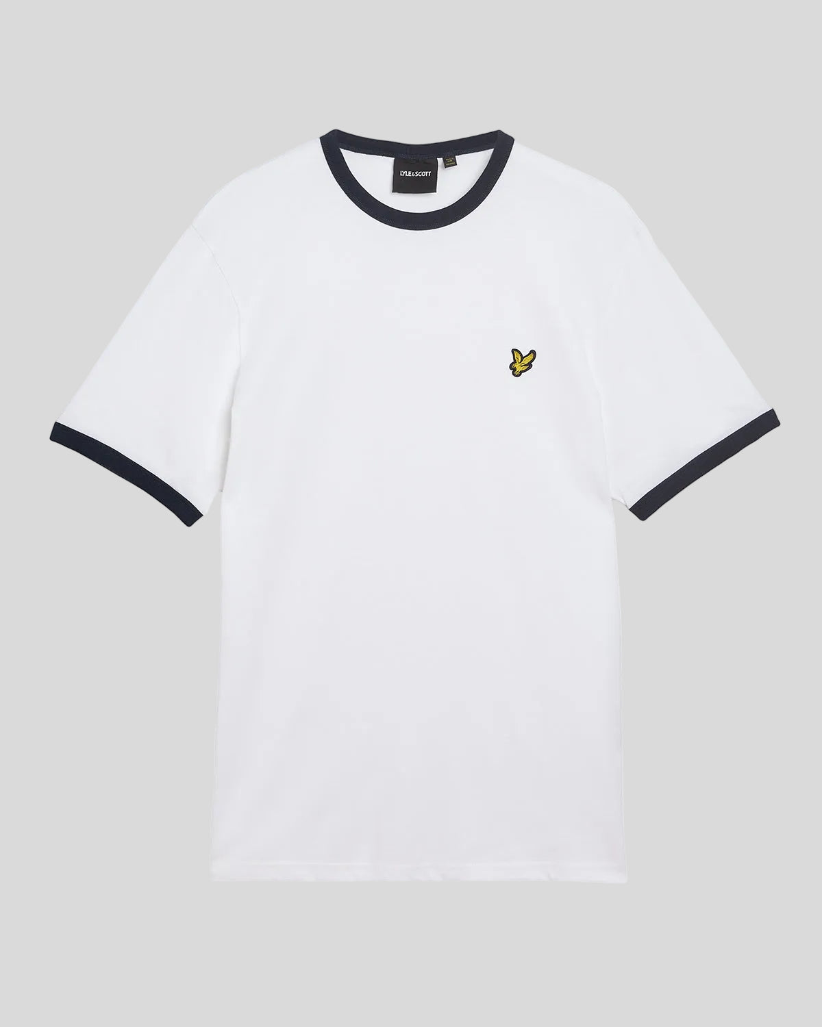 T-shirt ringer en coton col rond, LYLE & SCOTT