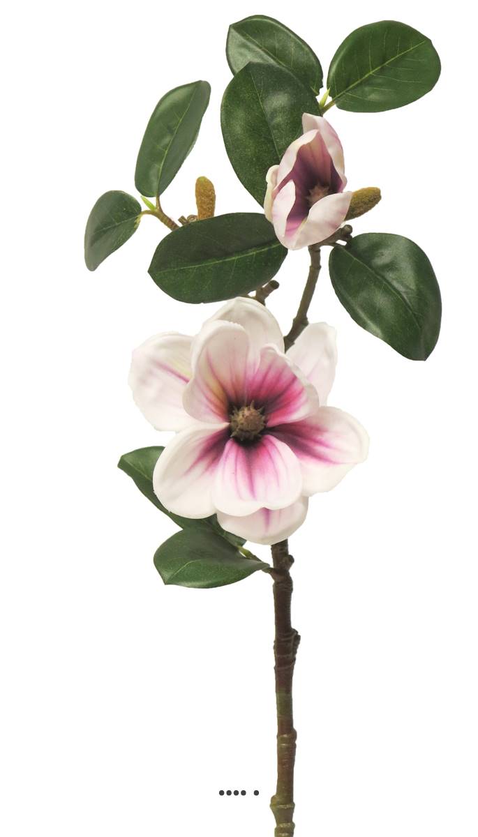 Magnolia du Japon artificiel en tige, H 51 c, ARTIFICIELLES