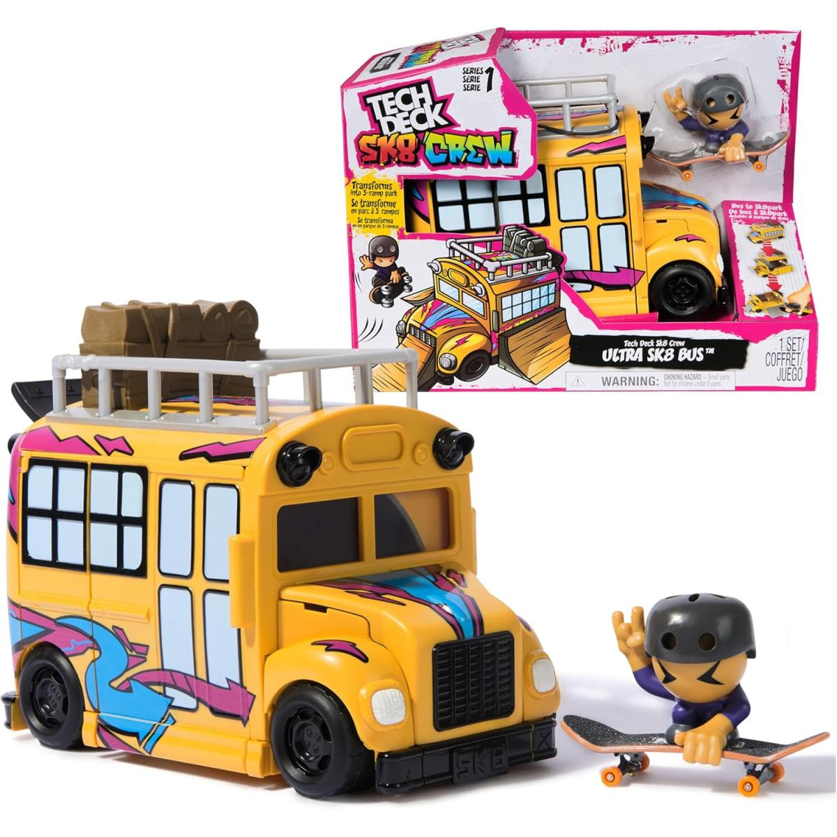 Playset camion sk8 crew teck deck, SPINMASTER