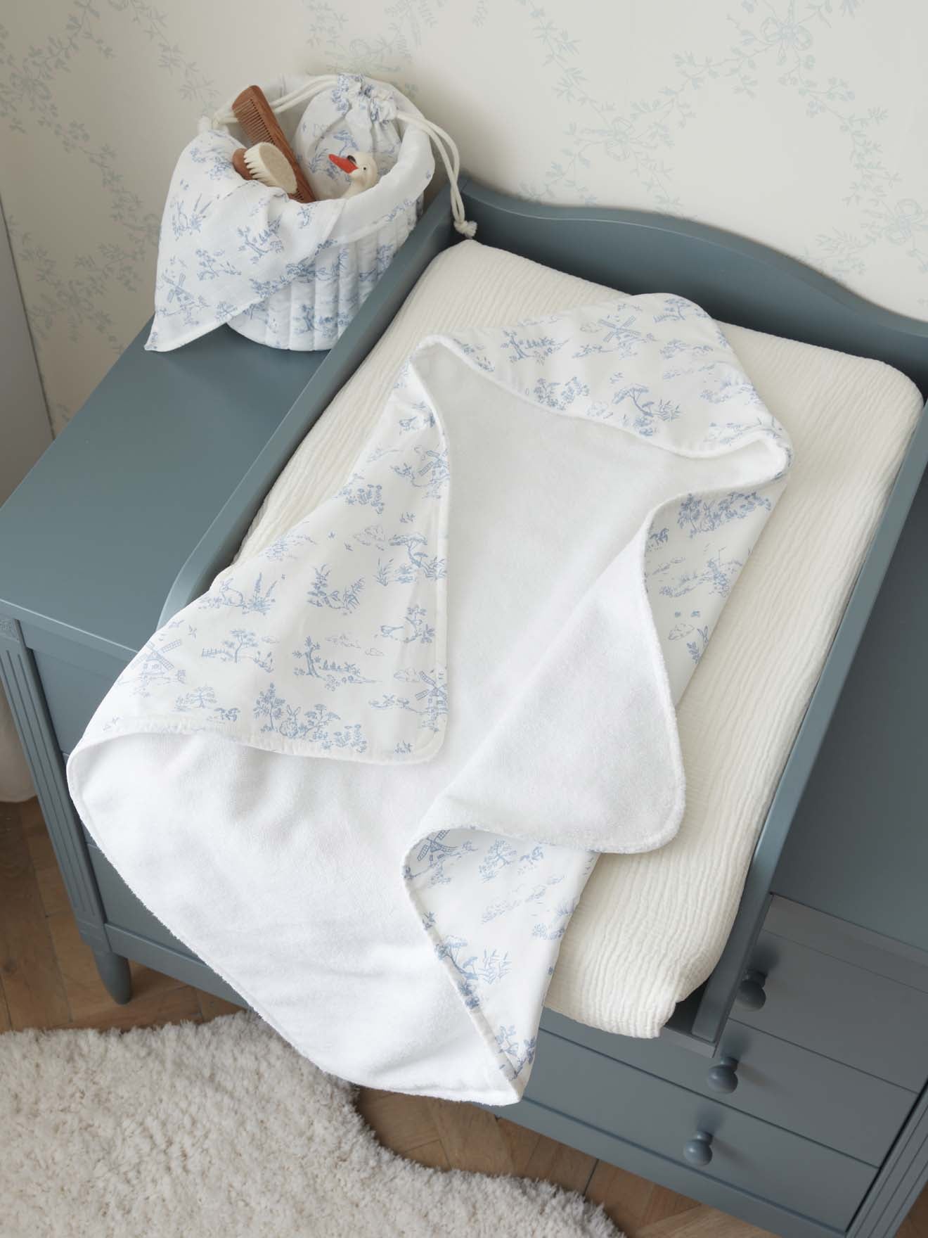 Cape de bain coton biologique et éponge, CYRILLUS