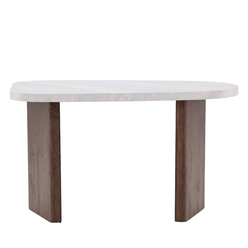Table basse organique en bois 70x45cm- GRONVIK, VENTURE HOME