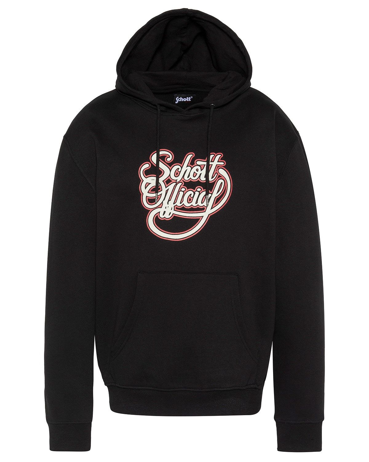 Sweatshirt à capuche imprimé Schott Official, SCHOTT