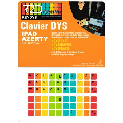 Sticker clavier Dyslexique iPad R2DTOOLDYS