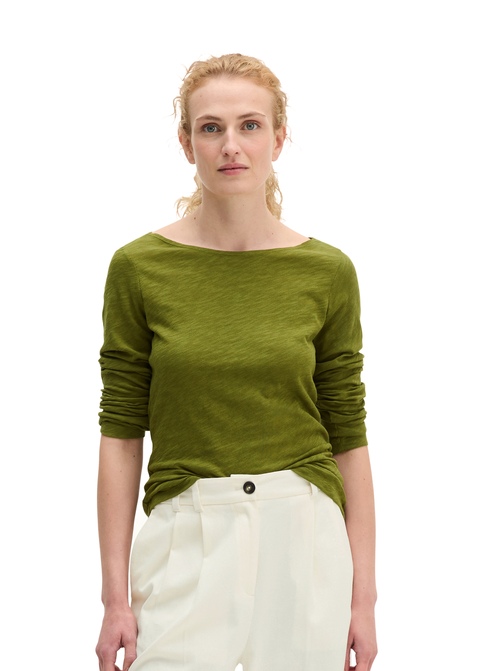 T-shirt à manches longues U-Boot coupe classique en qualité Organic Cotton, MARC O'POLO
