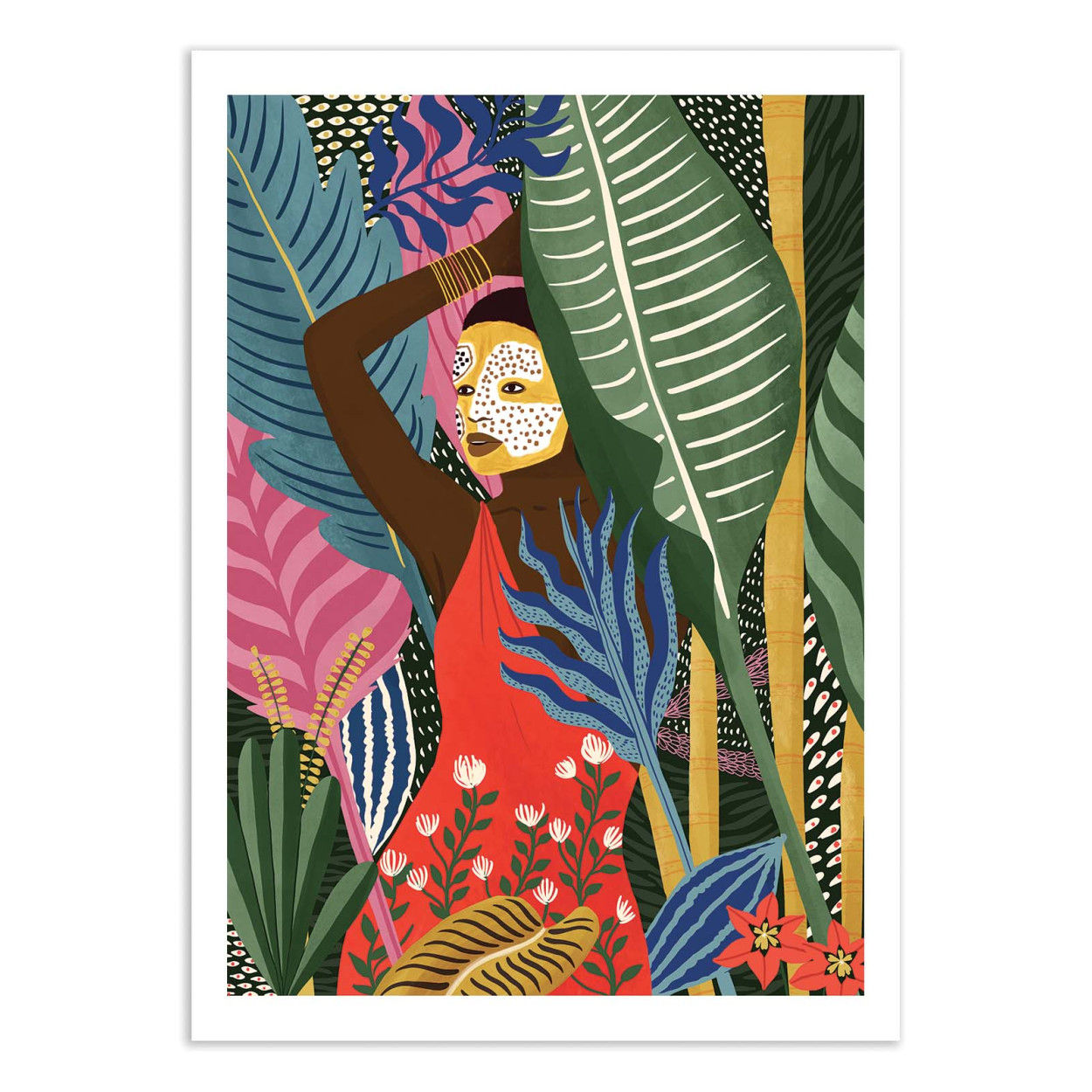 Affiche d'art - African Mask - Maja Tomljanovic, WALL EDITIONS
