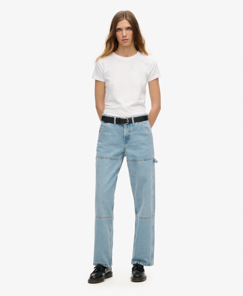 Jean Carpenter taille mi-haute en denim, SUPERDRY