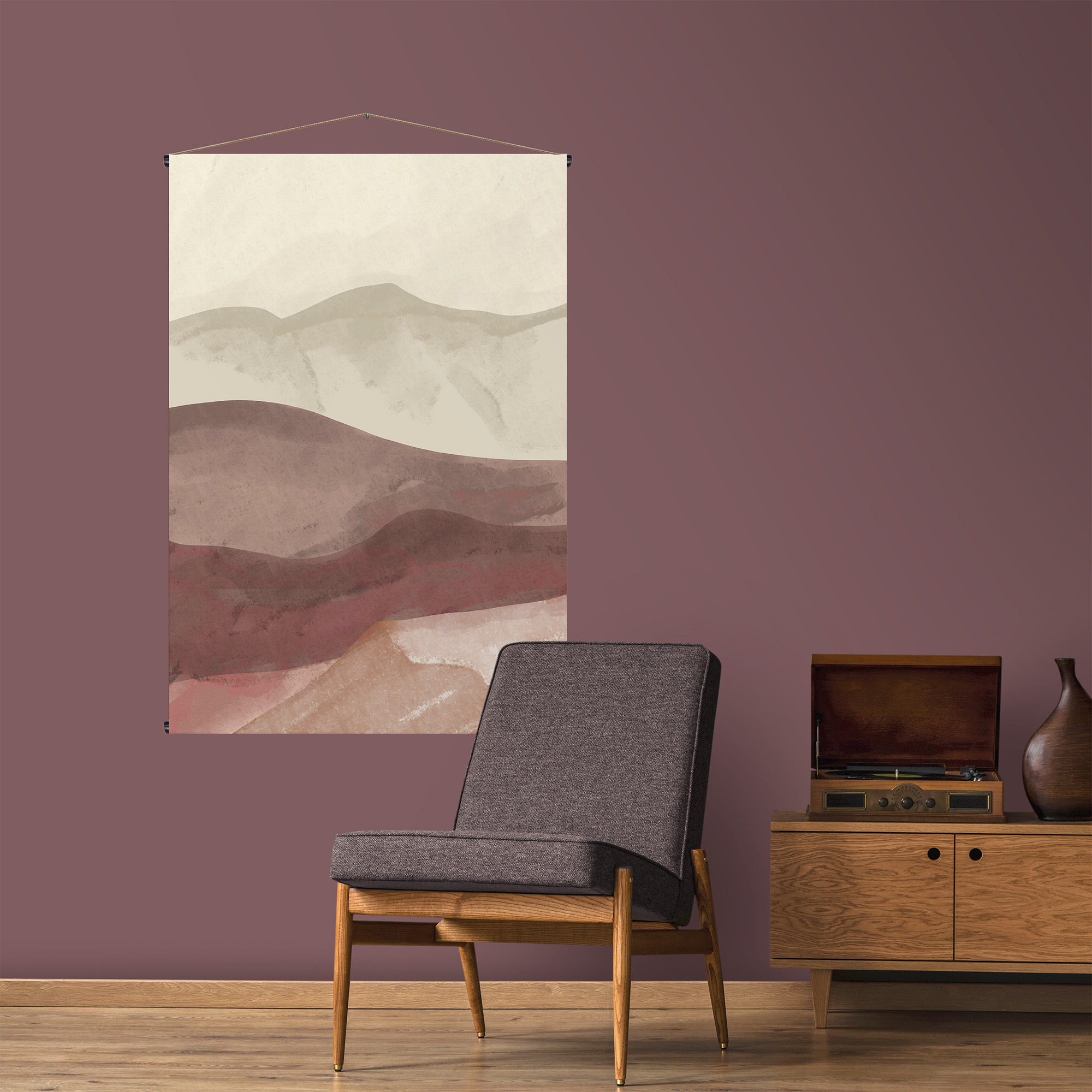 Kakemono tissu Paysage de Dunes, ART FOR THE HOME