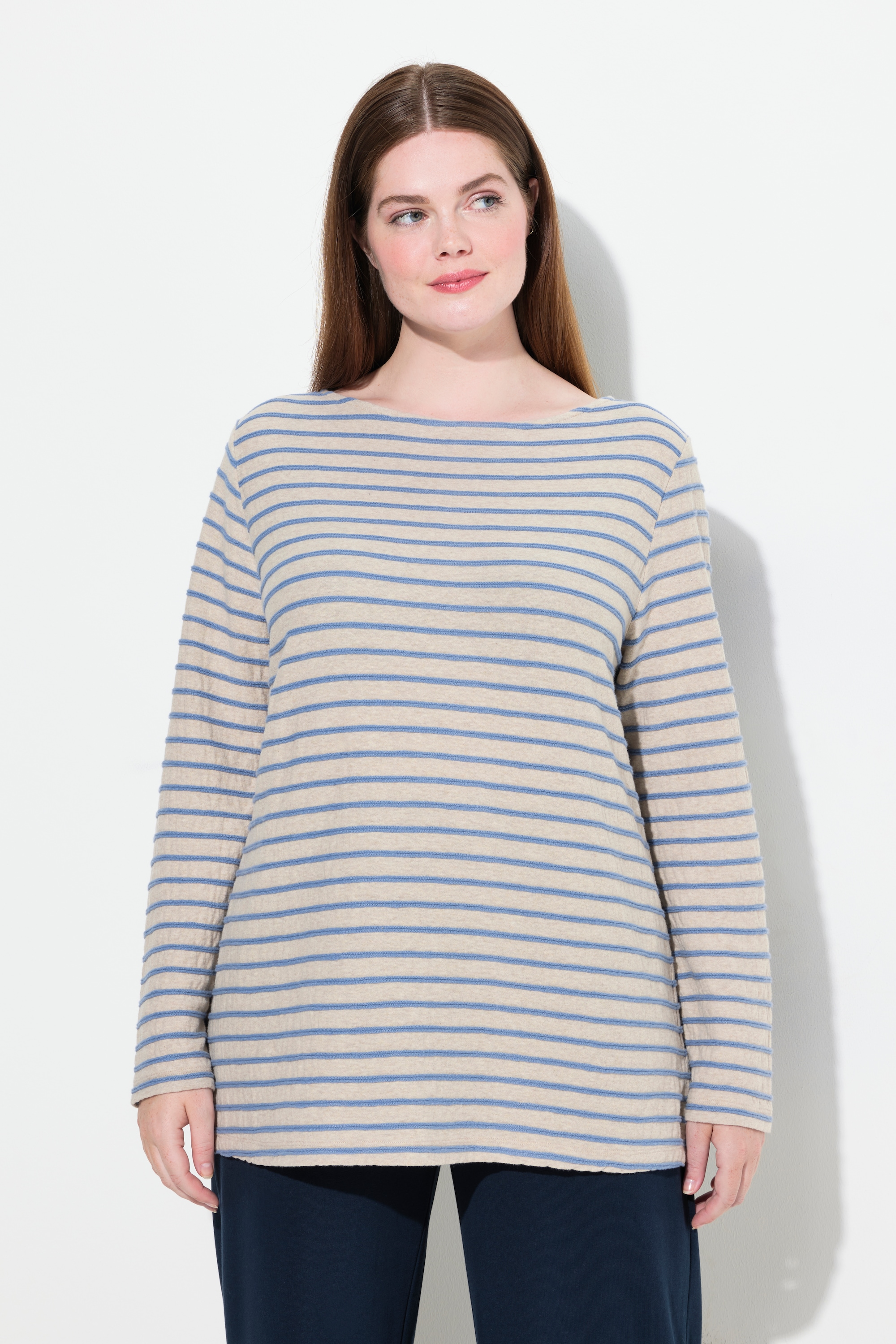 T-shirt rayé en coton bio, ULLA POPKEN