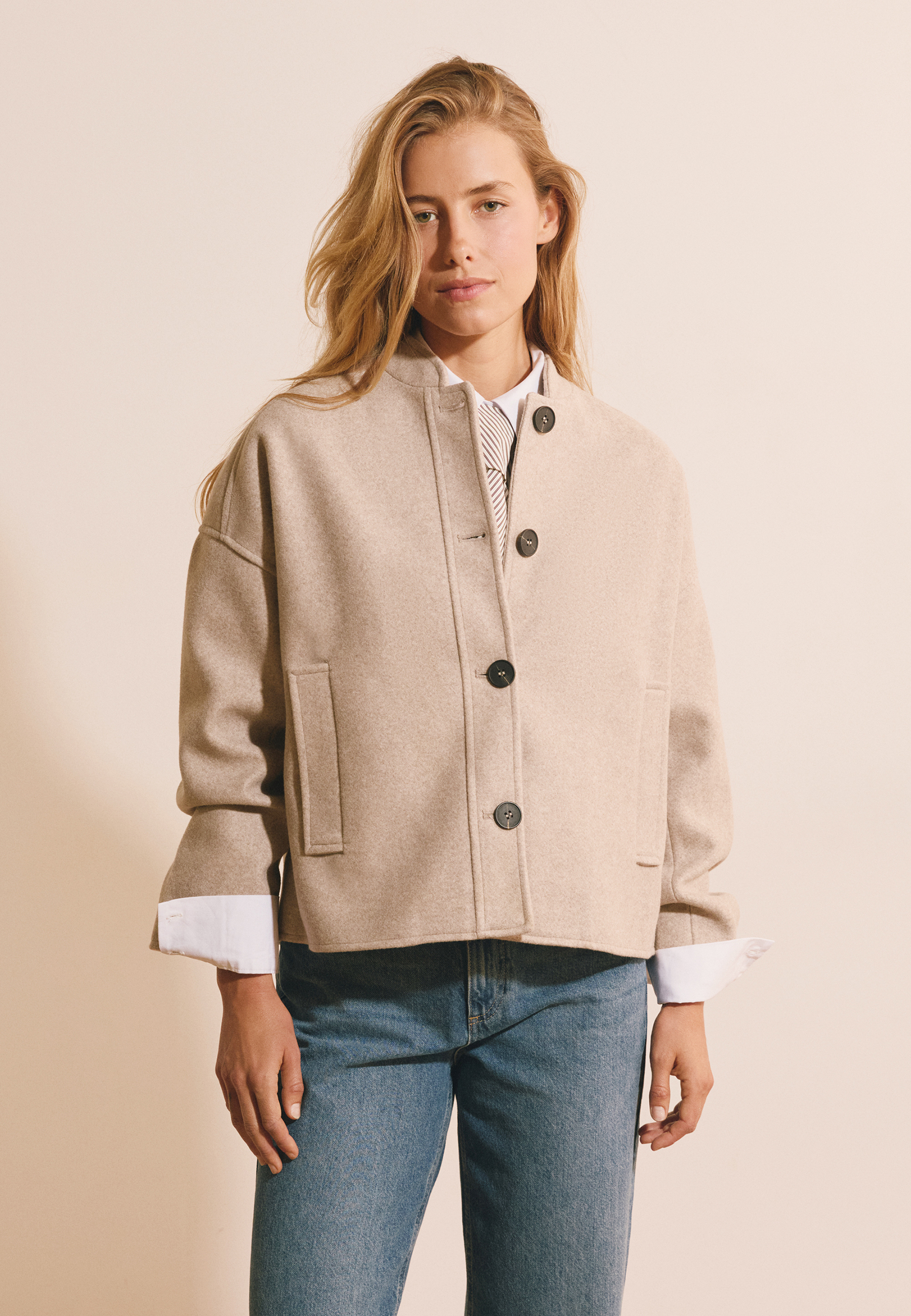 Manteau court boutonné VASCO, ETAM