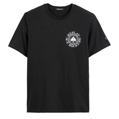 T-Shirt mit Logoprints vorne und hinten, Regular-Fit REPLAY
