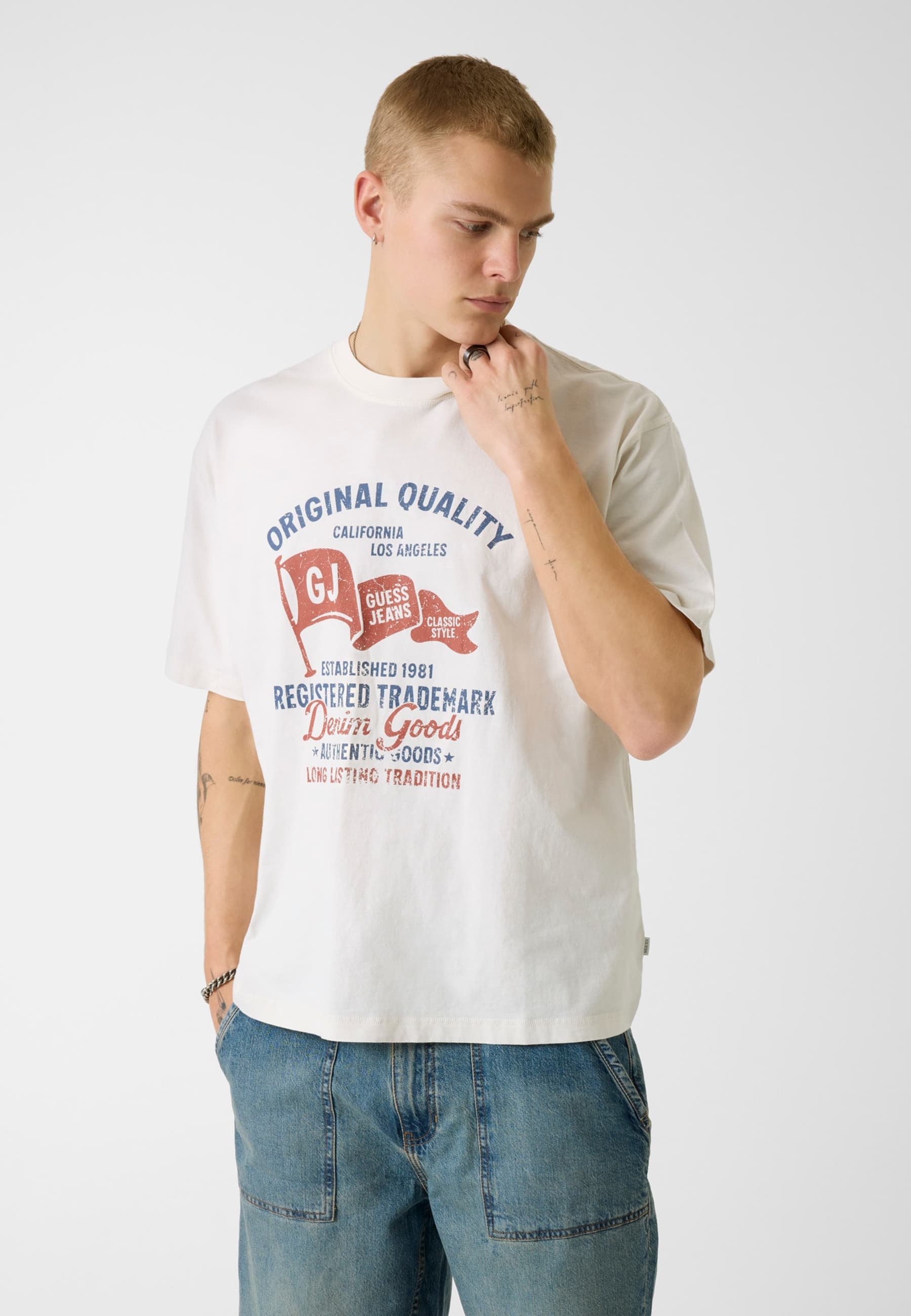 T-Shirt Imprimé, GUESS JEANS