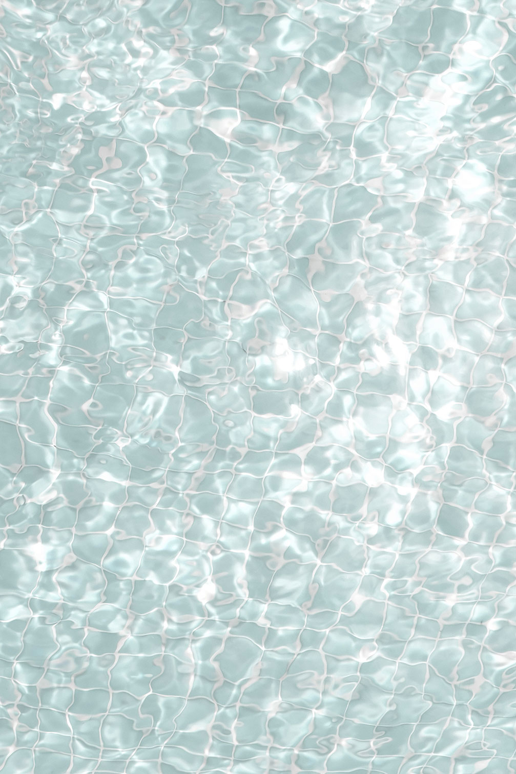 Tableau au fond de la piscine, HEXOA