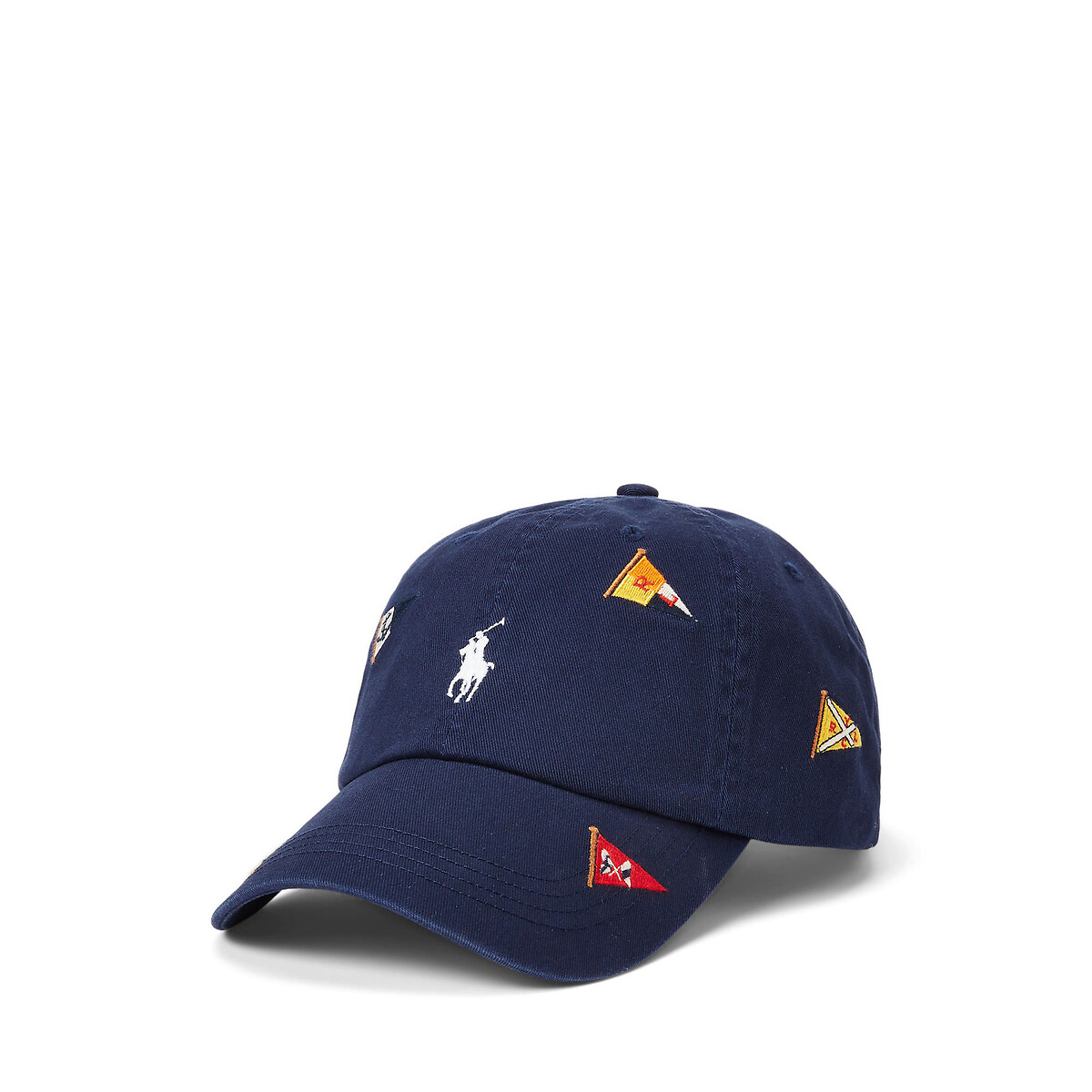 Image of Cotton Classic Sports Cap with Embroidered Logos