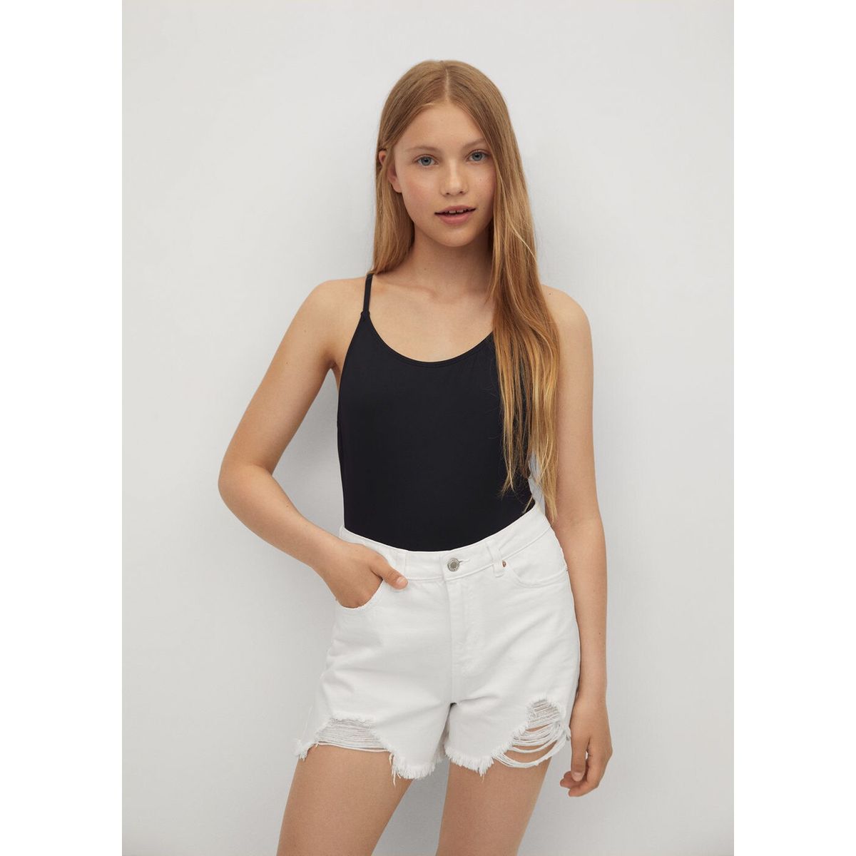 Maillot De Bain Dos Crois Noir Mango Teen La Redoute maillot-de-bain-dos-crois-noir-mango-teen-la-redoute