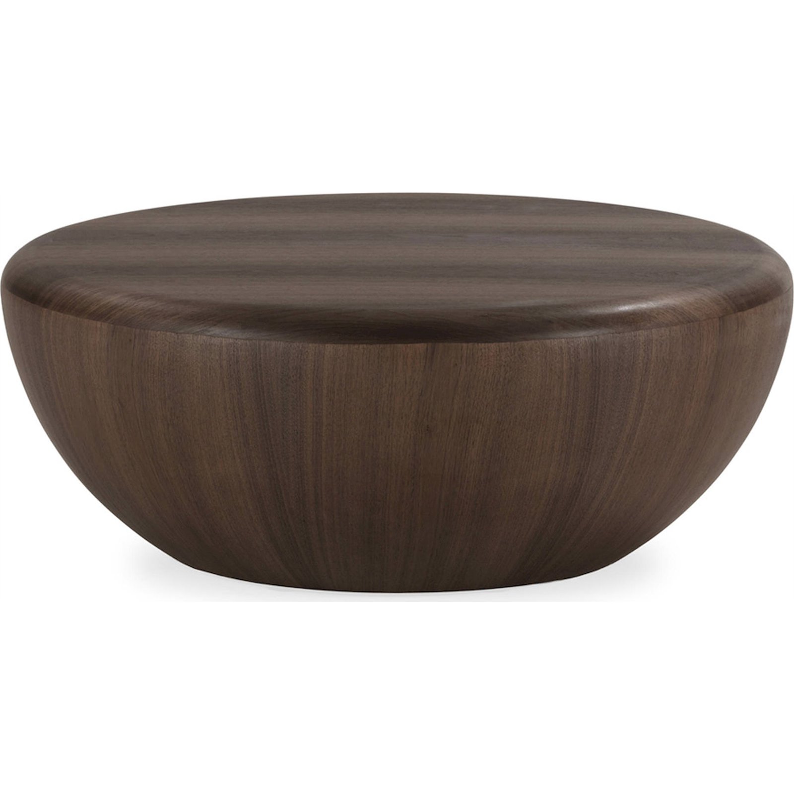 Table basse ronde, Placage noyer, RECOLLECTION
