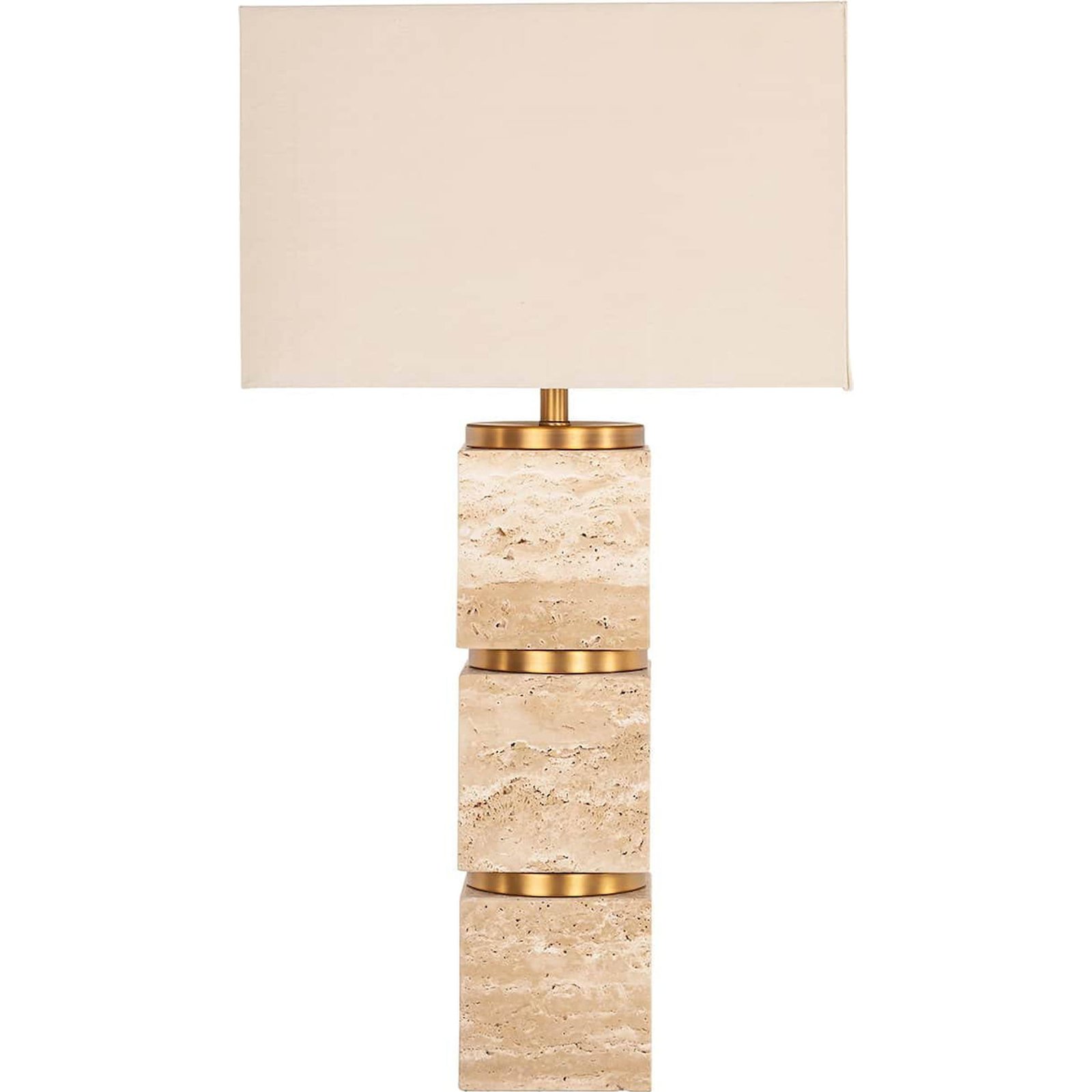 Lampe de table en pierre et fer, RECOLLECTION