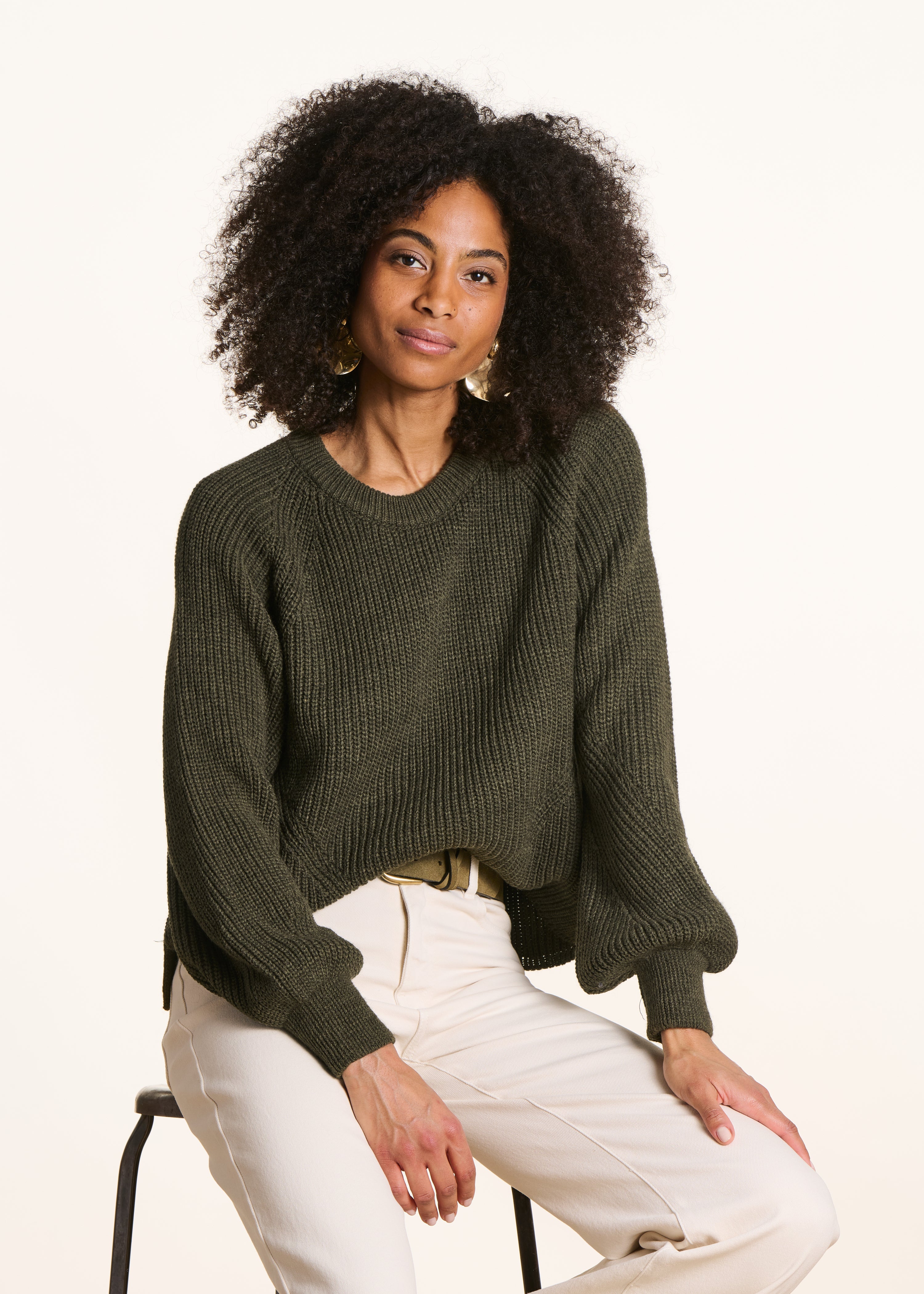 Pull manches longues col rond, LA FEE MARABOUTEE