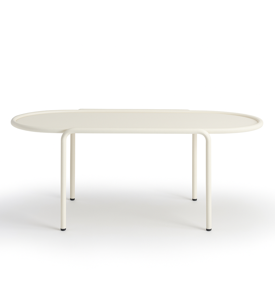 Table basse design ovale en métal, L.77 , DRESS CODE, SCAB DESIGN