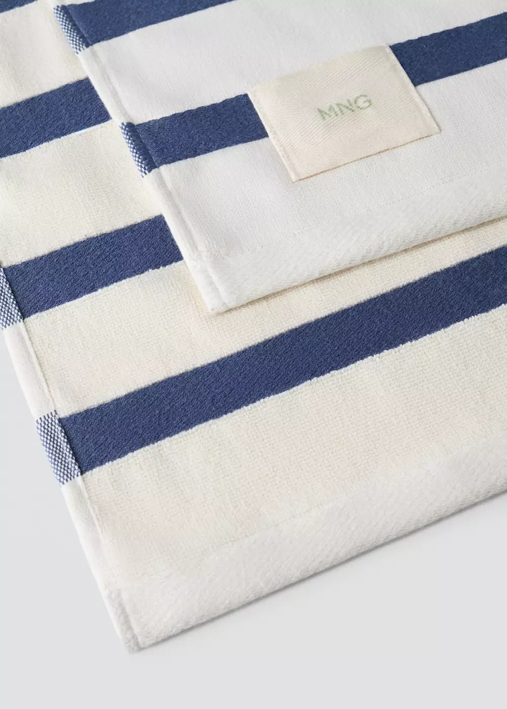 Serviette plage 100 % coton rayures, MANGO MAN