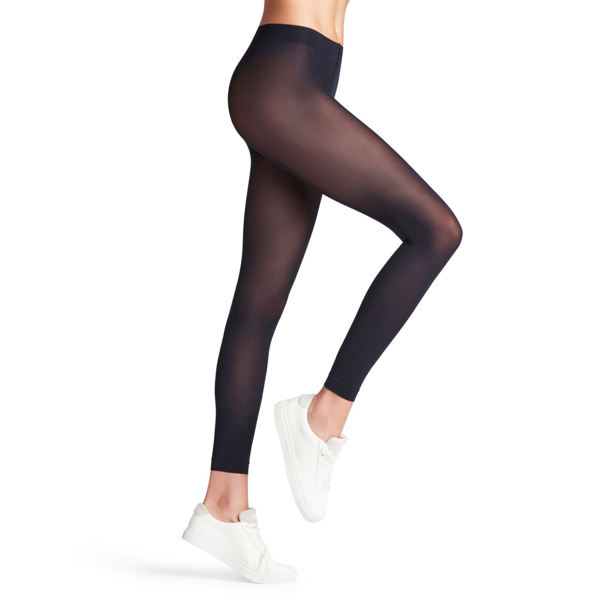 Legging matt deluxe 30 fibre artificielle transparent marine 6179