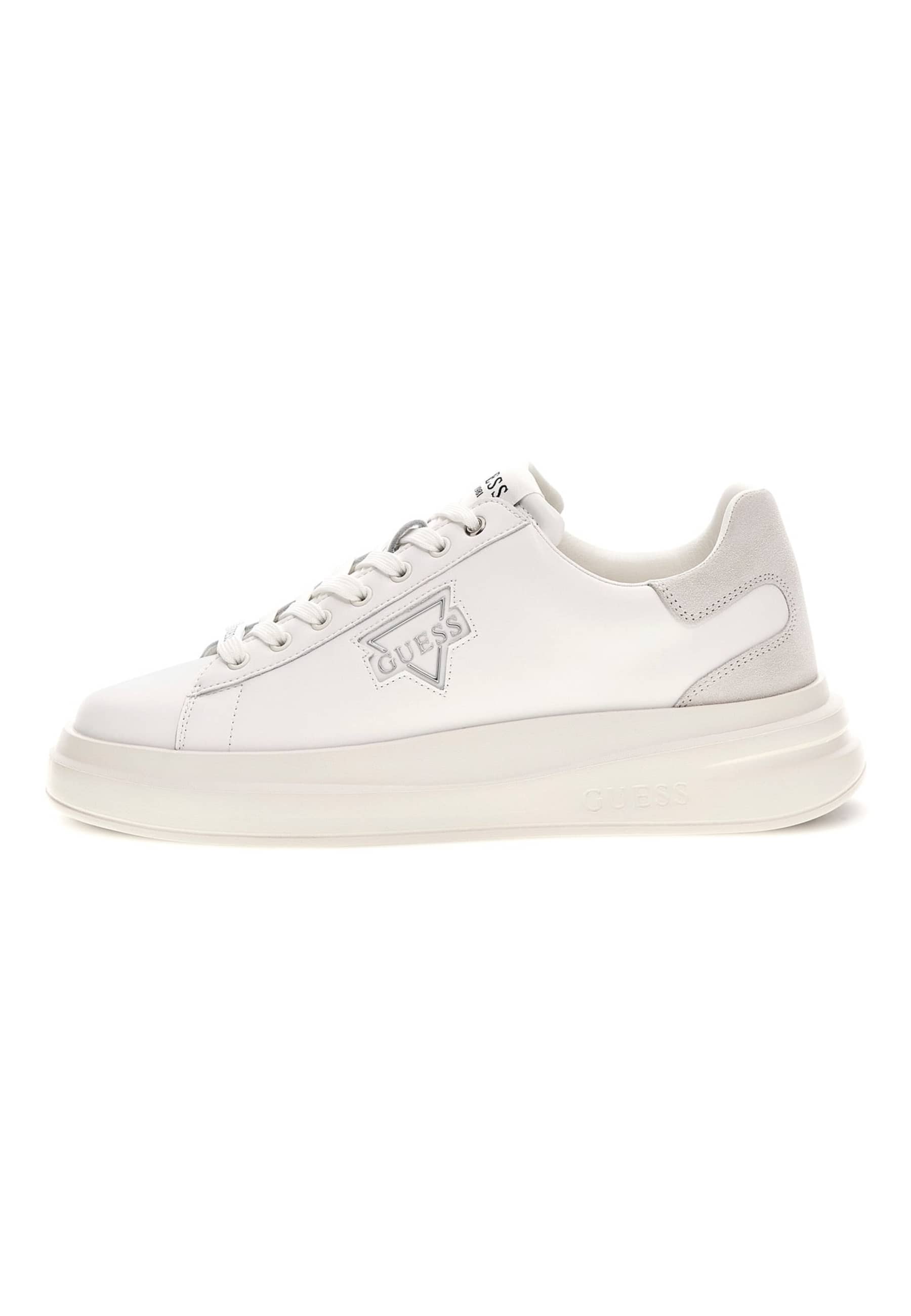 Sneakers Elba Cuir Mélangé, GUESS