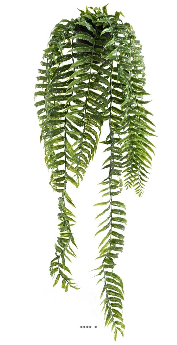 Chute de fougère en pot artificielle H 75 cm, ARTIFICIELLES