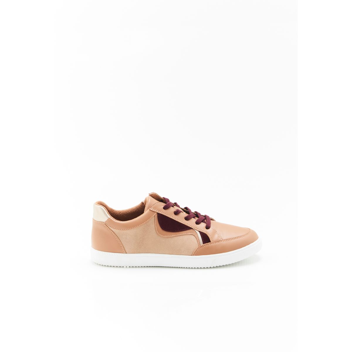 Tennis cuir marron femme La Redoute
