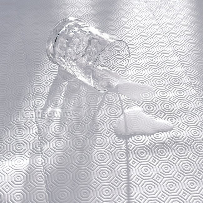 Toalha de proteção para mesa redonda, qualidade luxo branco <span itemprop=