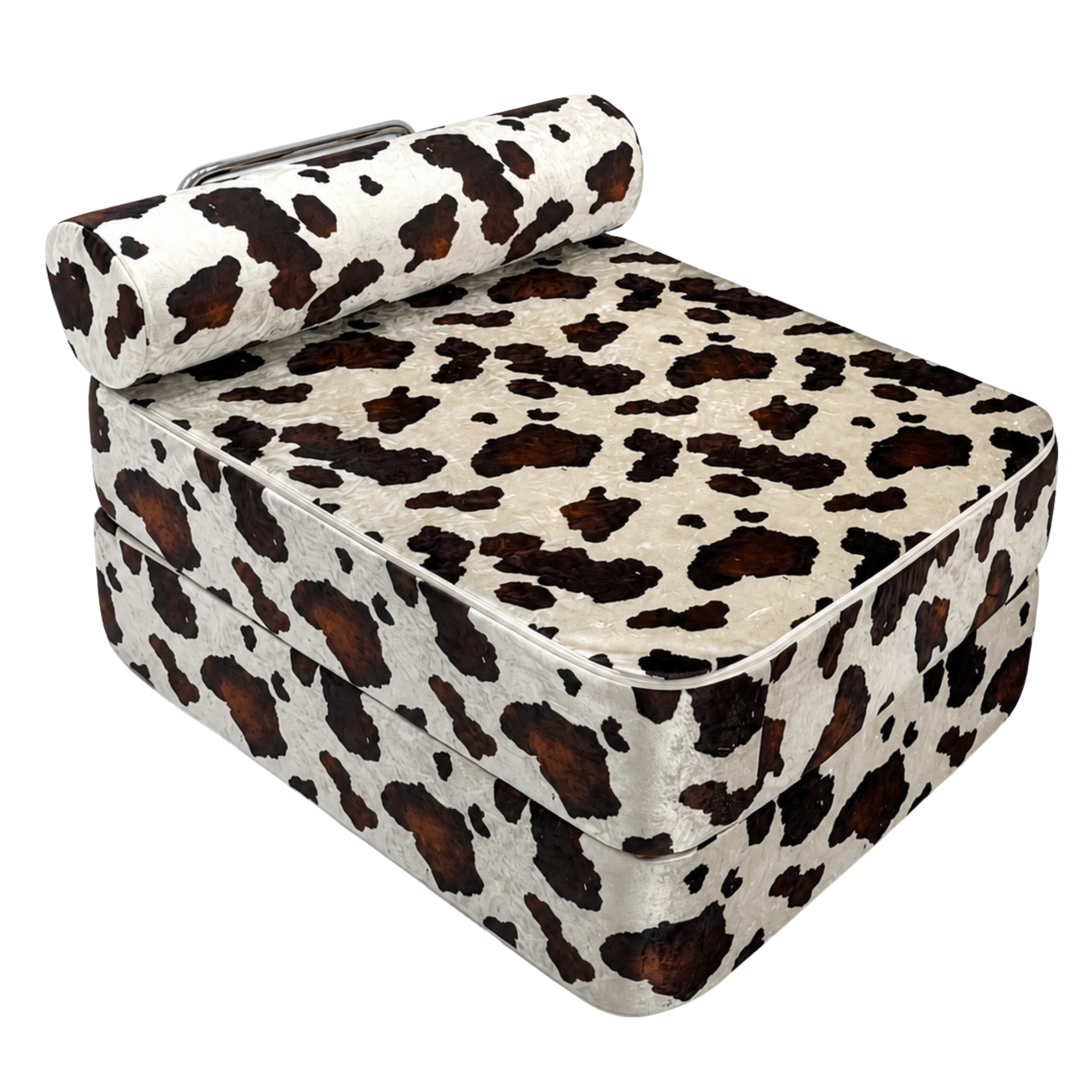 Fauteuil tissu imprimé Vache Marron & Crème SURB, MEOW BABY