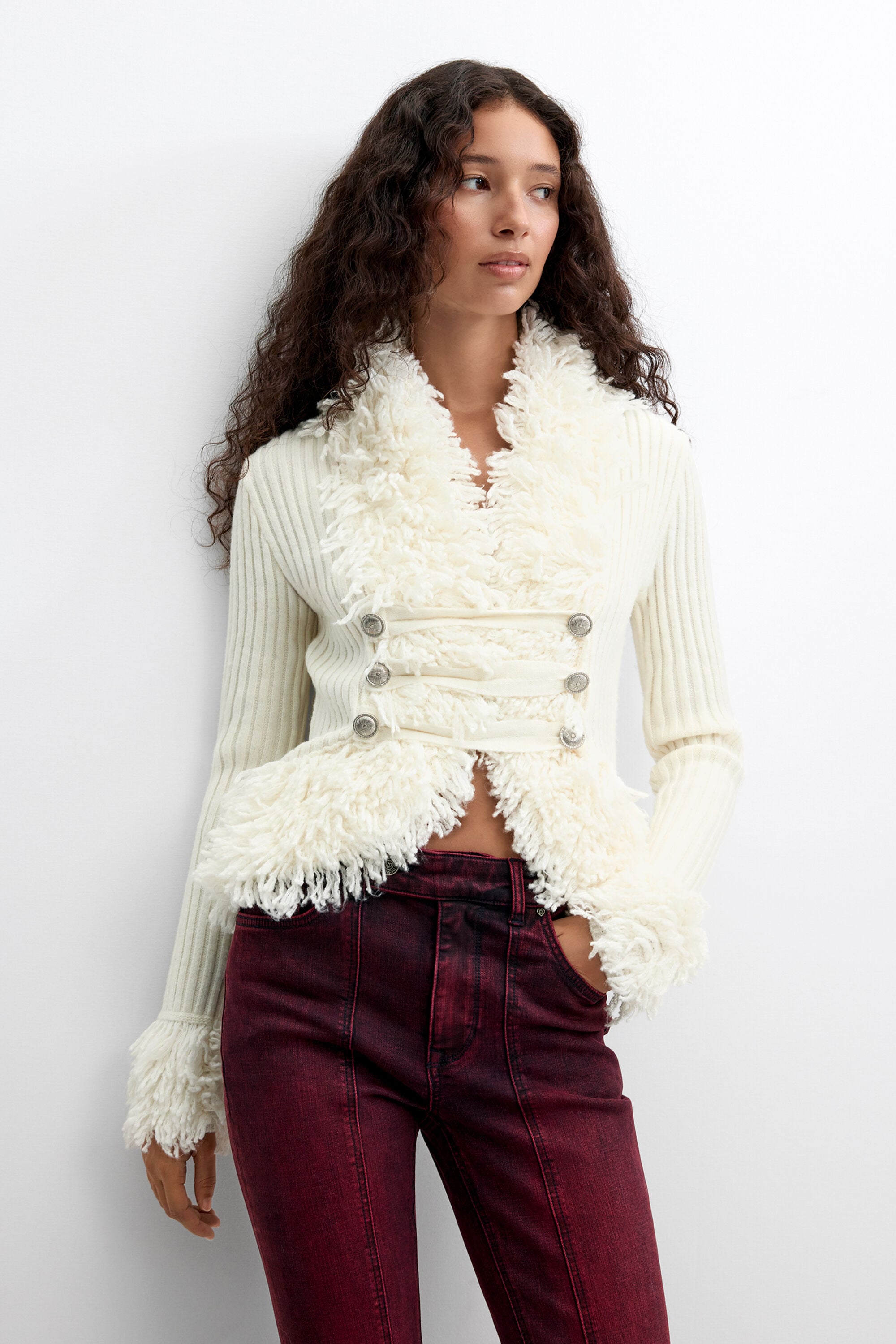 Pull en grosse maille, DESIGUAL