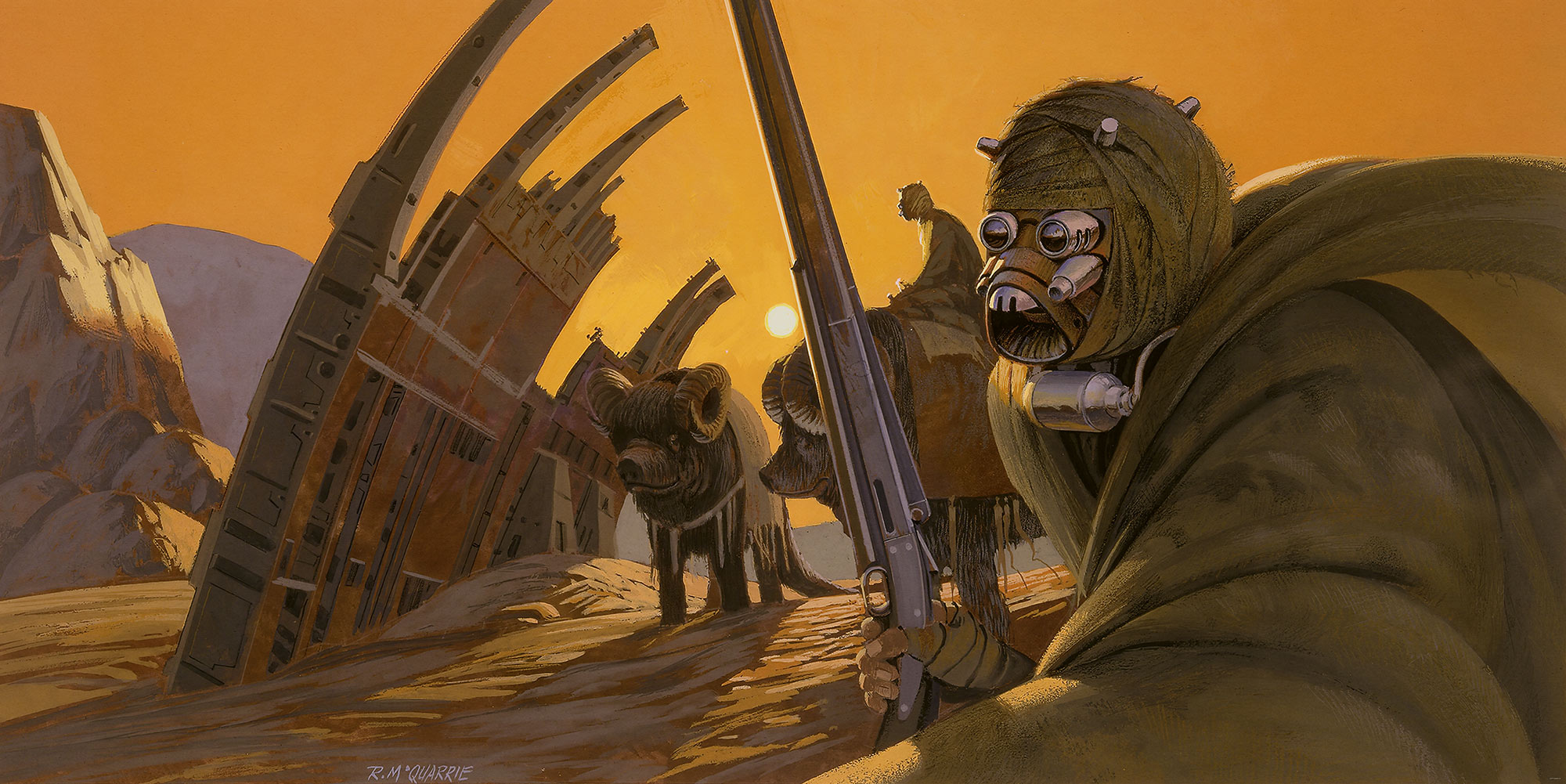 Papier peint Komar - Star Wars Classic RMQ Tusken - 500 x 250 cm, HEXOA