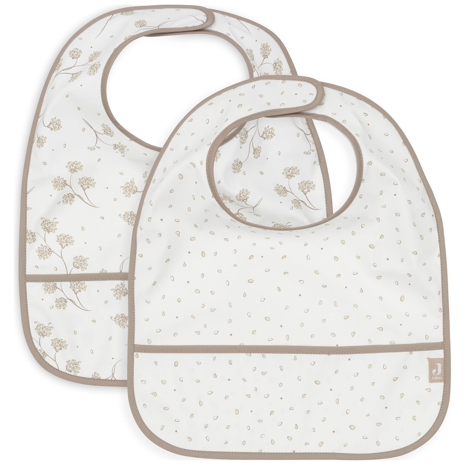 Lot de 2 bavoirs plastifiés, JOLLEIN