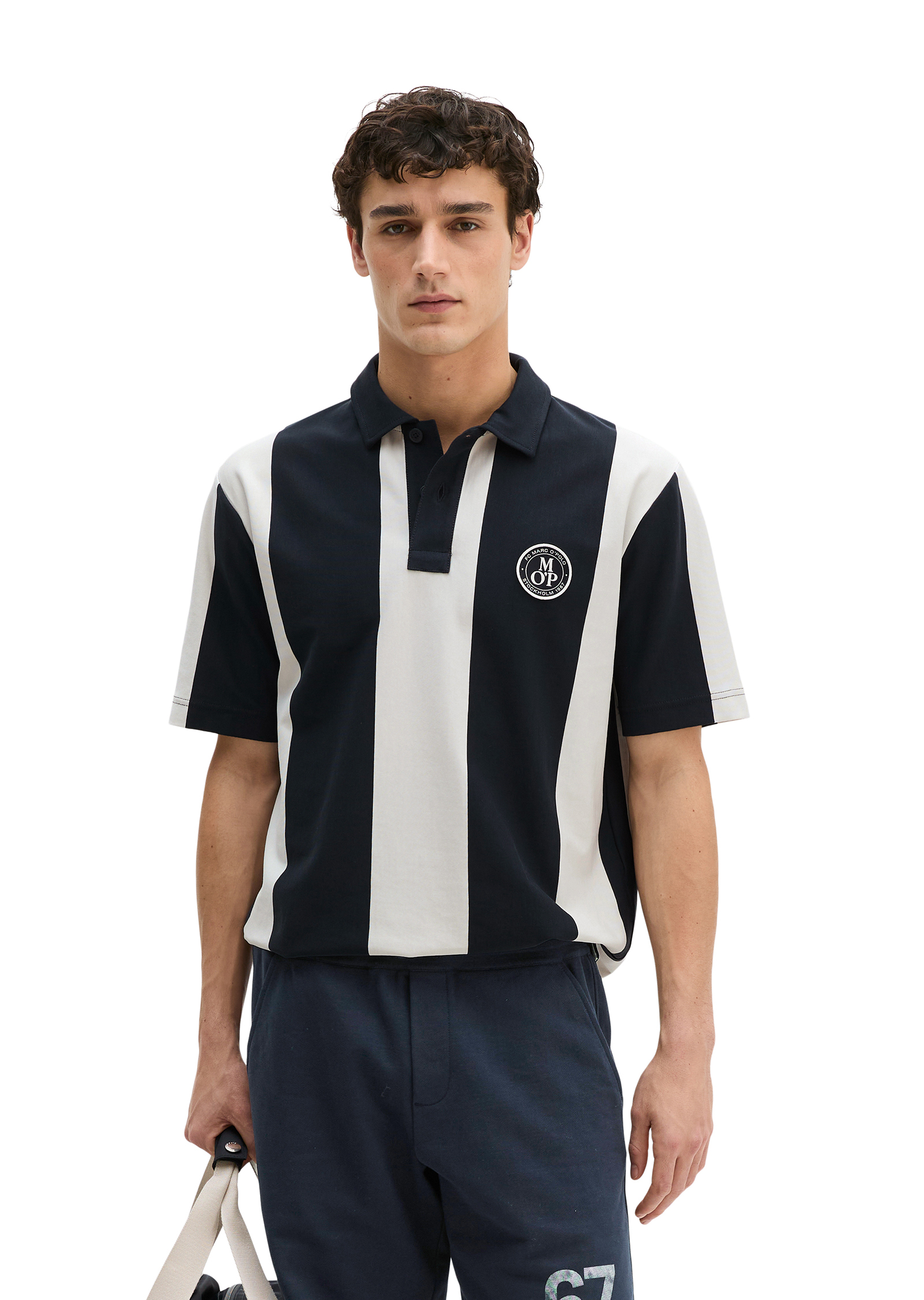 MOP Club '67 Football Tricot Polo, maillot lourd, rayé en coton bio de qualité lourde, MARC O'POLO