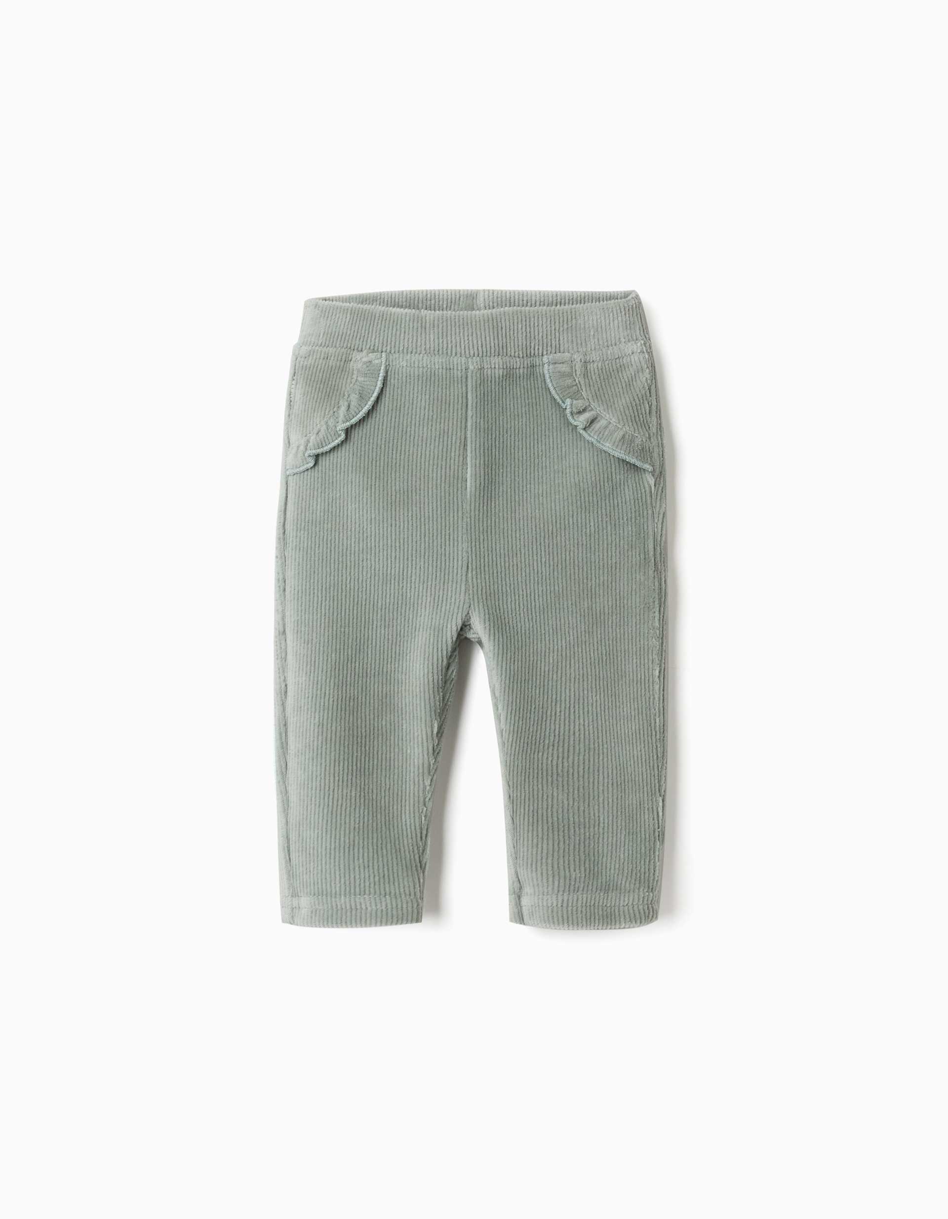 Legging en velours côtelé avec volants, ZIPPY