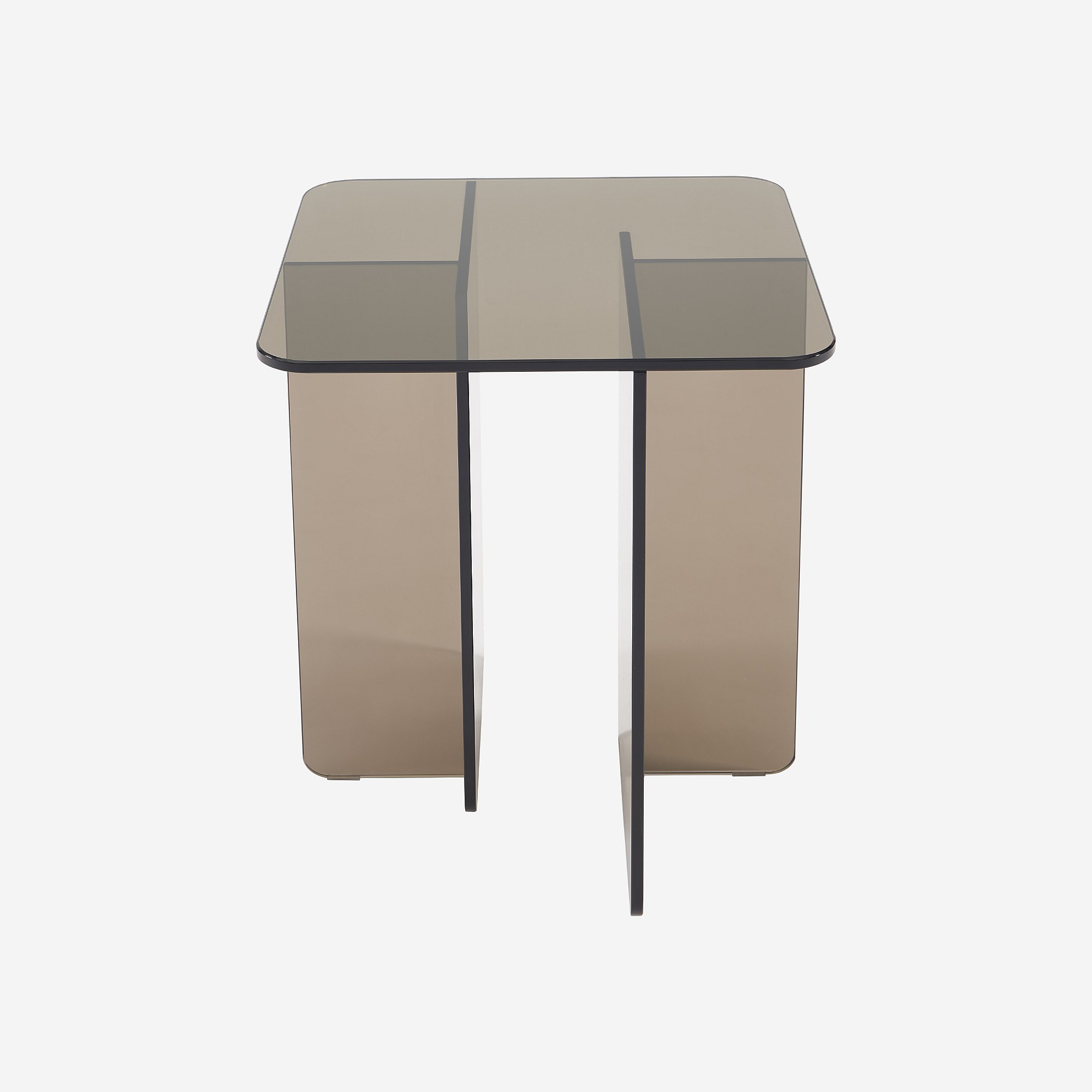 Table d'appoint en verre trempé ZELIE, HABITAT