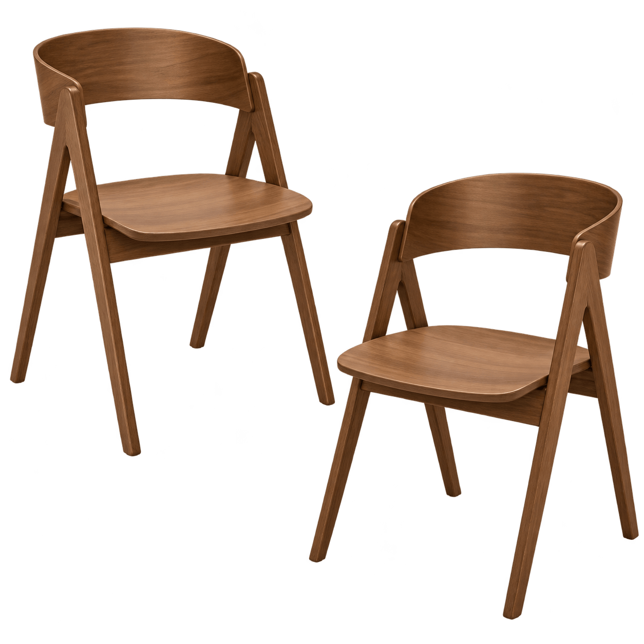 Chaise scandinave en bois (lot de 2) ORBE, PIER IMPORT
