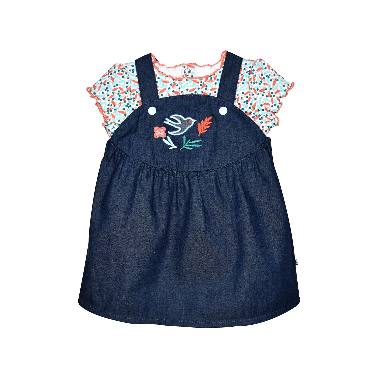 Tee shirt robe gersende jean bebe, SUCRE D'ORGE